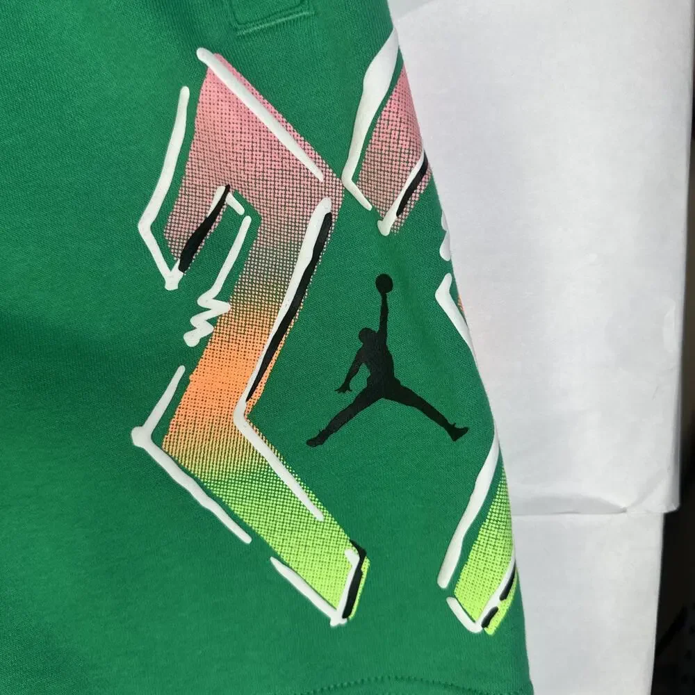 Jordan Sport DNA Fleece Shorts Mens Extra Large Green HBR Sweatshorts Nike Air